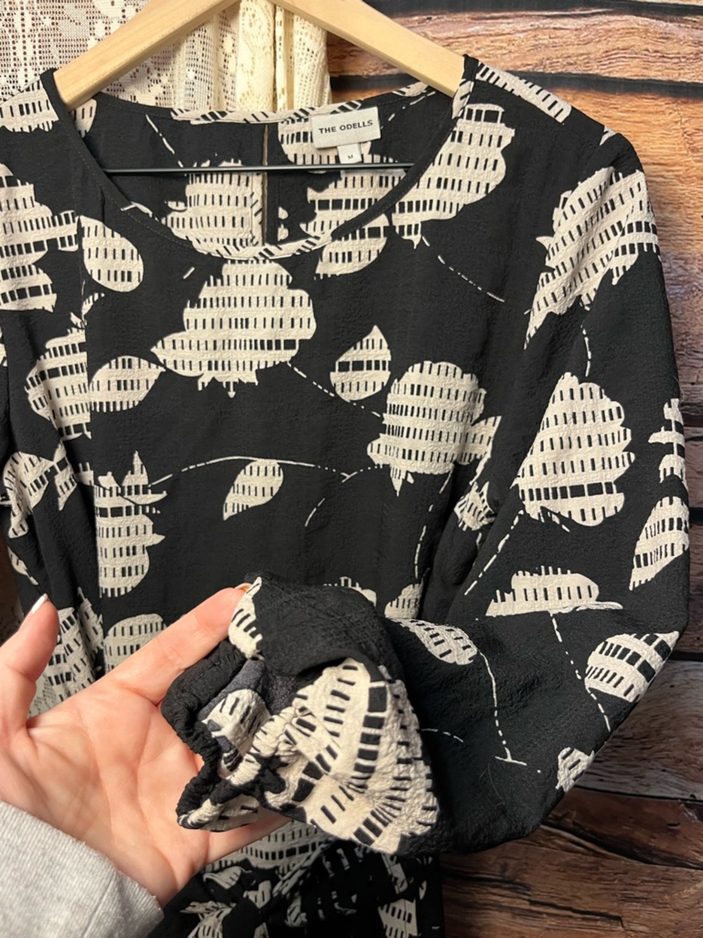 The Odells from Anthropologie Elegant Belted Printed Dress (160) - Picture 8 of 13